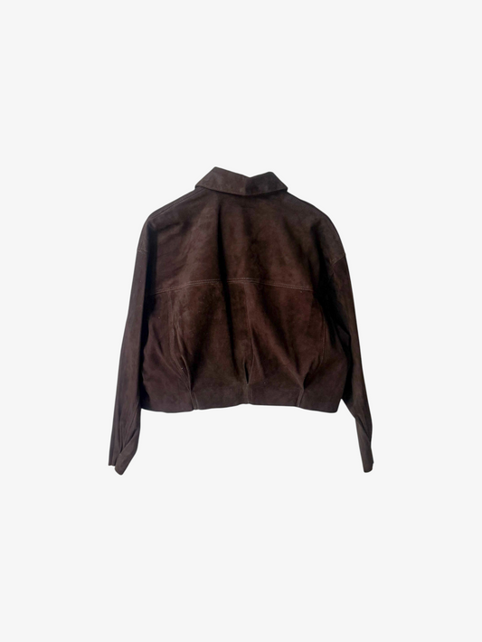 Chaqueta Petra - Gamuza Café Chocolate