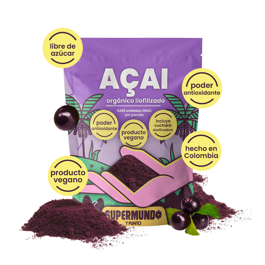 Açai polvo liofilizado x 80 gr