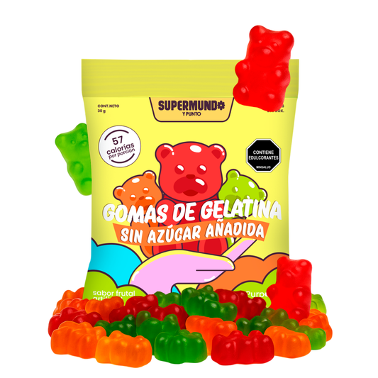 Gomas de gelatina sin azucar ositos x 30 gr