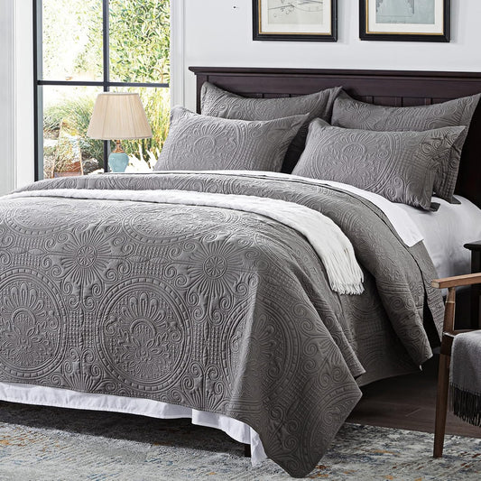 Quilt Flower Gris