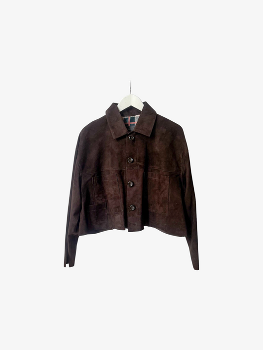 Chaqueta Petra - Gamuza Café Chocolate