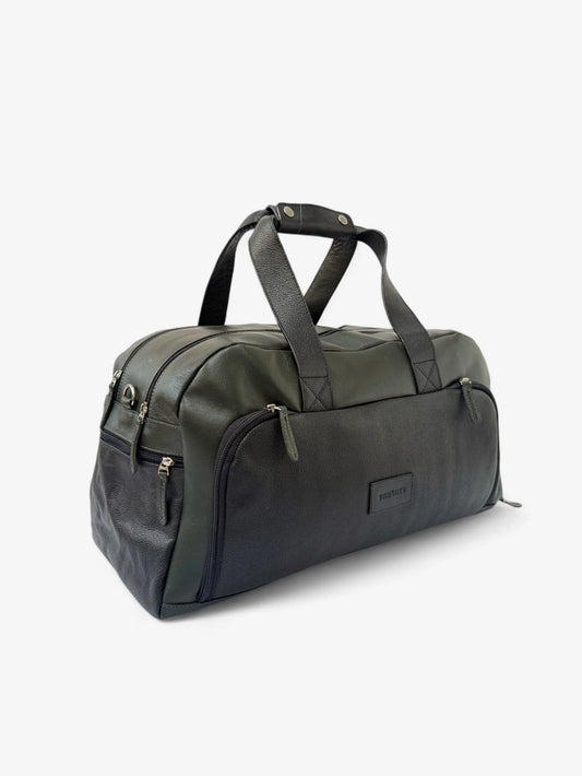 Tapia Duffle Bag - Cuero verde & negro - Diseñada para Padel