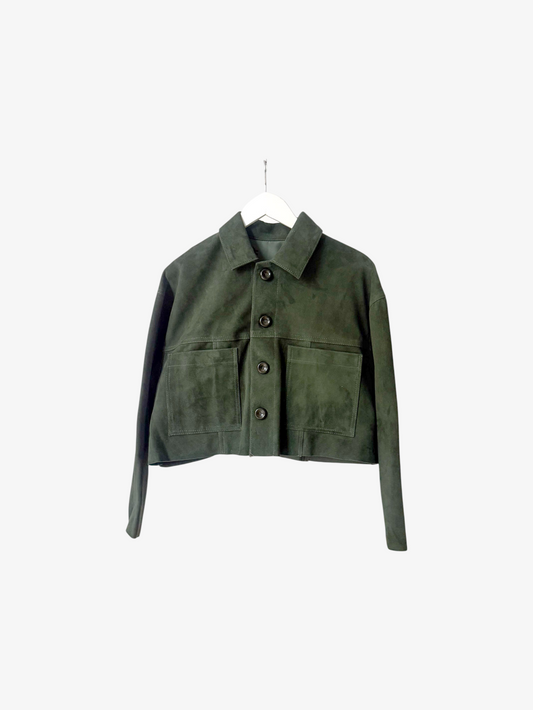 Chaqueta Petra - Gamuza Verde Botella