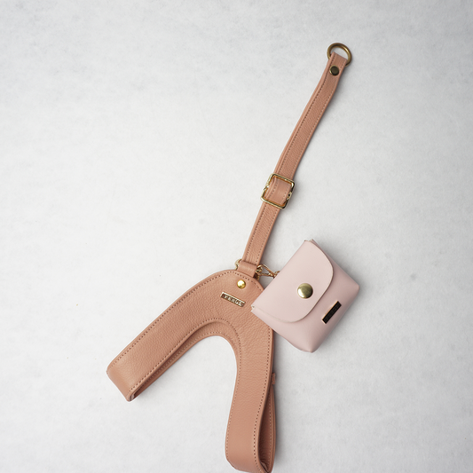 Portabolsas rosa palido