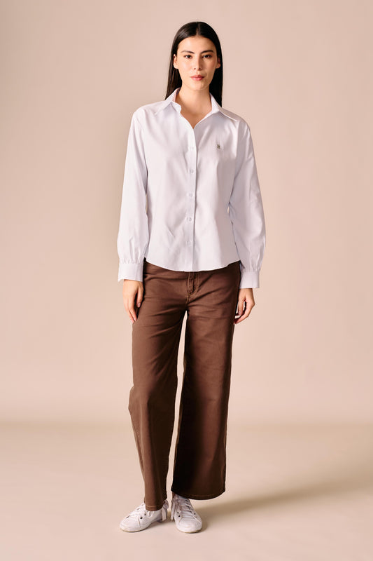 Camisa Oxford - Blanco