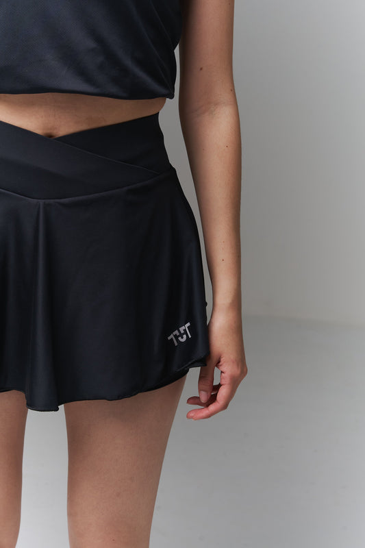 Crossed Court Skirt