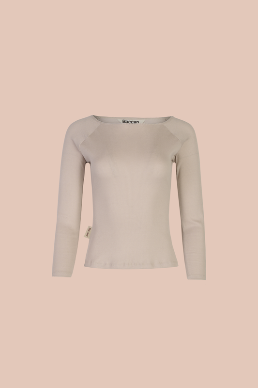 Camiseta Cuello Bandeja - Arena