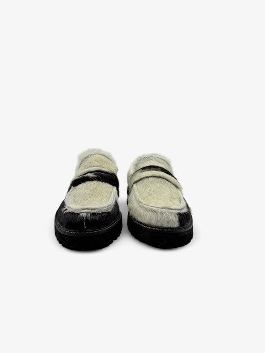 Penny Loafer Chunky - Pelo Vaca Combinado