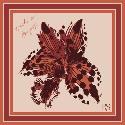 Pañoletas Orquidea roja