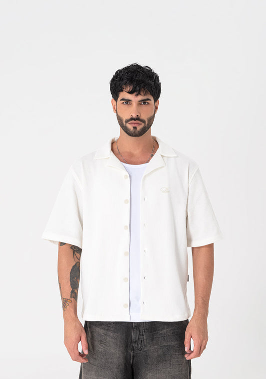 Heraldic cream shirt