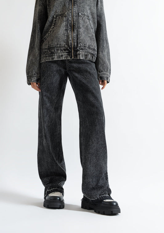 Monclair washed black jean