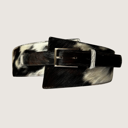 Cinturón tipo Fajón Minos - Blanco y Negro