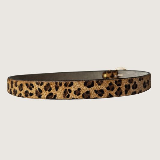 Cinturón de Cuero - Estampado Leopardo