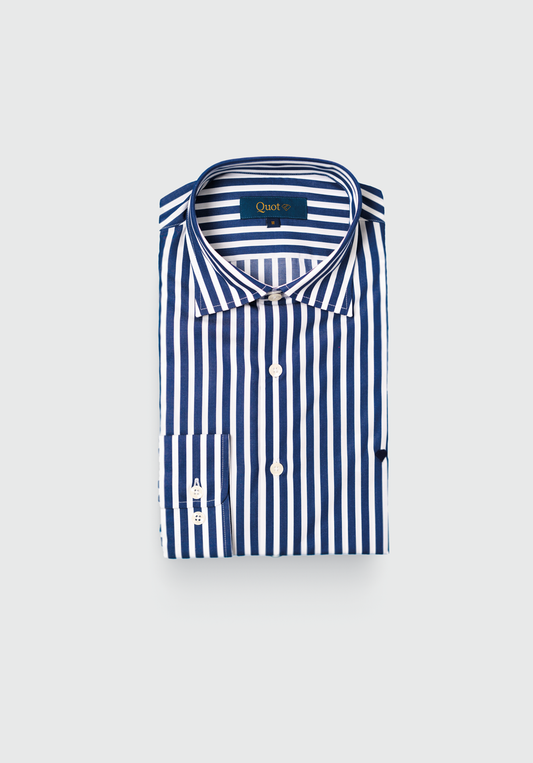 Camisa Líneas Azules Bold