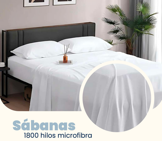 Sábanas de Microfibra Premium Blanca