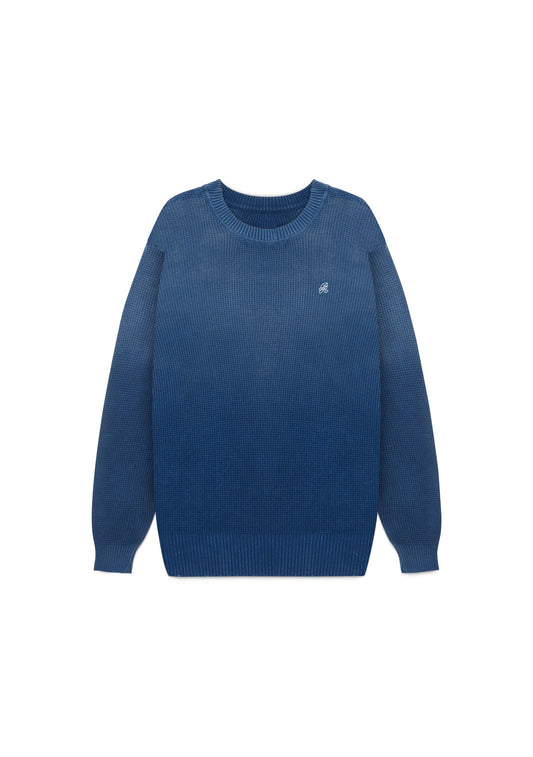 Dopamine blue knit crewneck