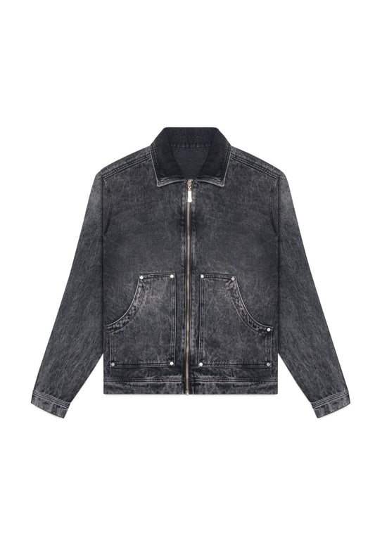 Monclair washed black jacket