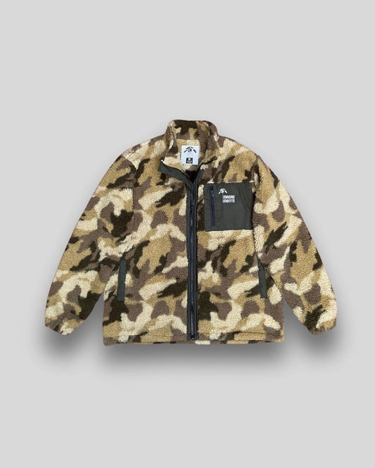 chaqueta sherpa mosaico de montaña