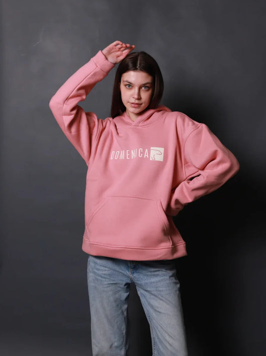 HOODIE DOMENICA ROSADO - UNISEX